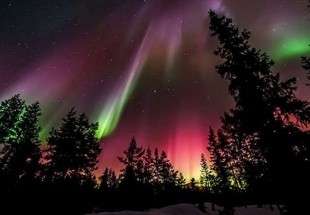 الشفق القطبي يزين السماء عقب الانفجار الشمسي