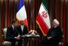 روحاني يؤكد علي دور اوربا وفرنسا في حفظ الاجواء الايجابية للاتفاق النووي