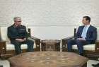رئيس الاركان الايرانية يلتقي الرئيس السوري