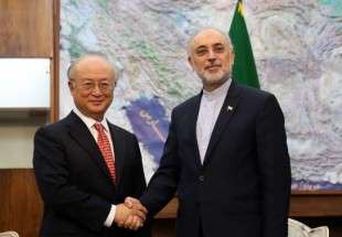 یوکیا امانو کی ایران کے محکمہ ایٹمی توانائی کے سربراہ سے ملاقات