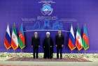 انطلاق القمة الثلاثية بين رؤساء جمهورية ايران وروسيا واذربيجان