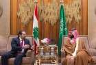 Crown Prince Mohammed bin Salman meeting with Lebanese premier Saad Hariri in Riyadh (AFP)