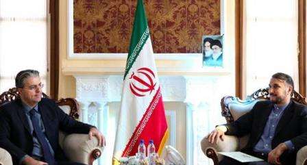 امير عبداللهيان يؤكد على تطوير العلاقات البرلمانية بين ايران وتركيا