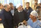 Pres. Rouhani pays visit to quake-hit people
