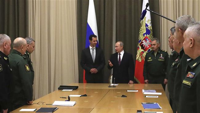 Putin congratulates Assad on army achievements in counter-terrorism battle