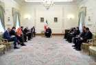 الرئيس روحاني يستقبل وزير الخارجية البريطاني