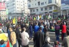 تظاهرات صدها هزار نفری ساکنان نوار غزه در حمایت از قدس