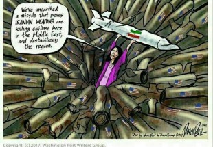 Washington Post Cartoon regarding remarks made by U.S. Ambassador to the UN