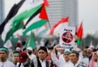 تظاهرات ۸۰ هزار نفری مسلمانان اندونزی در دفاع از قدس