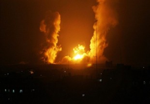 حمله جنگنده های رژیم صهیونیستی به پایگاه های قسام در نوار غزه
