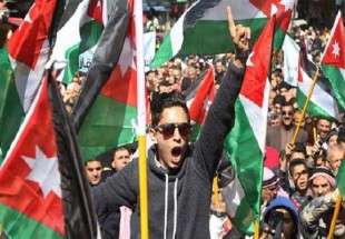 تظاهرات اردنی‌ها در اعتراض به سفر معاون ترامپ