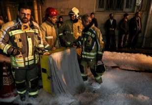 إخماد حريق ضخم في مبنى وزارة الطاقة الايرانية بعد 48 ساعة