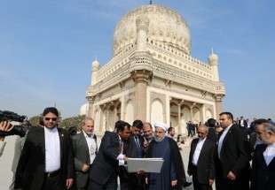 الرئيس الايراني يزور الآثار التاريخية في مدينة حيدر آباد الهندية