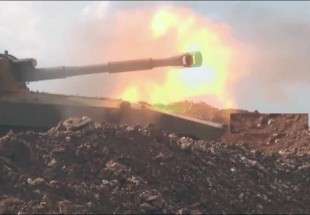 هدف قرار دادن مواضع القاعده توسط توپخانه و نیروی هوایی سوریه