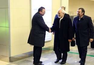 ایرانی وزیر خارجہ کی روسی دارالحکومت ماسکو پہنچنے پر صحافیوں کے ساتھ گفتگو
