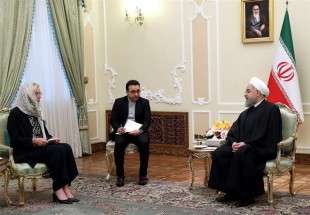 روحاني: الشعب الايراني مؤمن بأنه لا يمكن التفاوض على القدرات الدفاعية الايرانية