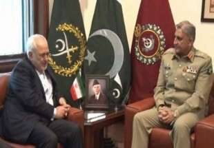 آرمی چیف جنرل قمر جاوید باجوہ سے ایرانی وزیرِخارجہ جواد ظریف نے جی ایچ کیو راولپنڈی میں ملاقات کی