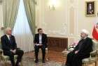 President Rouhani hails Iran Azerbaijan position as Asia-Europe bridge