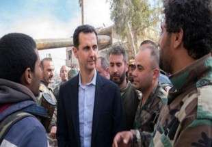 الرئيس الأسد لرجال الجيش بالغوطة : كل رصاصة أطلقتموها لقتل إرهابي كنتم تغيرون بها ميزان العالم