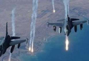 بمباران صعده در شمال یمن توسط جنگنده‎های سعودی