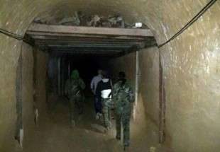 کشف شبکه جدیدی از تونل‌های عناصر تروریست در غوطه شرقی