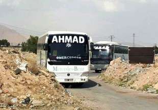 ورود ده‌ها دستگاه اتوبوس به دوما جهت انتقال عناصر تروریست جیش الاسلام