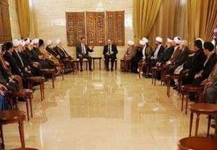 علمای مذاهب اسلامی با بشار اسد دیدار کردند