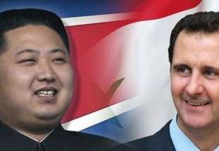 الأسد يهدي الورد لكوريا الشمالية رغم صمتها على العدوان الثلاثي