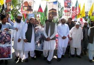 مسيرة احتجاجية في باكستان على الهجوم الأمريكي ضد سوريا