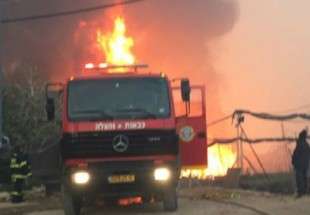 اندلاع حريق كبير في الأراضي الفلسطينية المحتلة بفعل طائرة ورقية