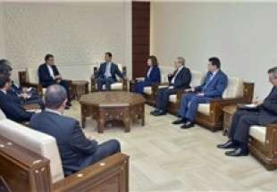 دیدار جابری‌انصاری با بشار اسد