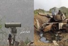 تدمير دبابتين للعدوان السعودي على اليمن في جبهة الساحل