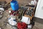 یک انبار دیگر مهمات و مواد منفجره عناصر تروریست در جنوب دمشق کشف شد