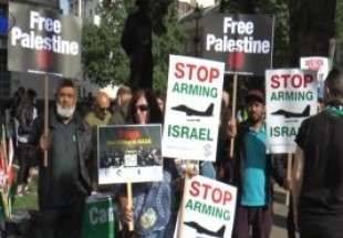 مدافعان فلسطین در انگلیس خواستار توقف حمایتها از اسراییل شدند