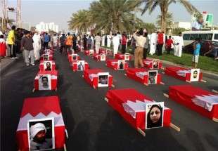 ​گردهمایی بزرگ مردم بحرین بر سر مزار شهدای این کشور