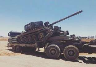 نیروهای سوری چند دستگاه تانک را در استان درعا به غنیمت گرفتند