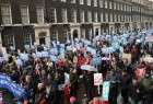 Londoners protest against privatization of NHS on 70th anniversary