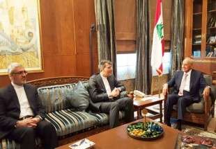 دیدار جابری انصاری با رئیس پارلمان لبنان