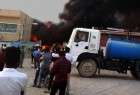 مرکز درمانی قلعه گنج کرمان در آتش سوخت