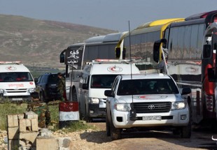 دخول عشرات الحافلات وسيارات الإسعاف إلى كفريا والفوعة لإخراج الأهالي المحاصرين من قبل الإرهابيين
