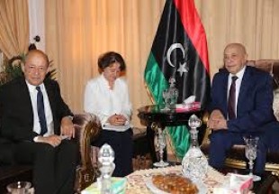 رئيس مجلس النواب الليبي يبحث مع وزير خارجية فرنسا مستجدات الأزمة الليبية