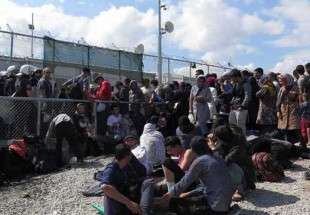 لاجئو مخيم موريا في اليونان يعانون