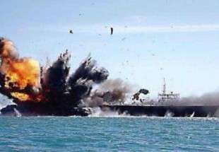 کشتی جنگی عربستان در سواحل جیزان هدف موشک یمنی قرار گرفت
