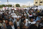 Yemeni protesters rap Saudi Arabia over barring Houthi delegate flight for Geneva talks