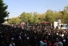 وداع عزاداران حسینی با فرزندان خمینی/تشییع پیکر 135 شهید دفاع مقدس در تهران