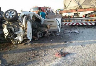 حادث مروري مروع على طريق حمص- دمشق