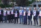 هيئات إعلامية عربية وتركية تتضامن مع الخاشقجي امام القنصلية السعودية