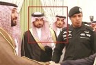 Saudi Arabian Crown Prince Mohammed bin Salman can be seen with Muhammed Saad H. Alzahrani and Thaar Ghaleb T. Alharbi in the background.