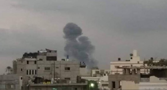 صیہونی جنگی طیاروں کی بمباری 1 فلسطینی شہید