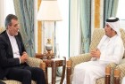 جابري انصاري يلتقي وزير الخارجية القطري